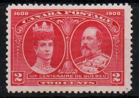 Canada 1908 Quebec Tercentenary 2c Carmine SG190 Average Mounted Mint