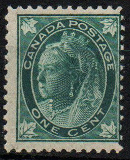 Canada 1897 QV 1c Blue-Green SG143 Mounted Mint