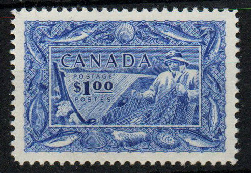 Canada 1951 $1 Ultramarine SG433 Unmounted Mint