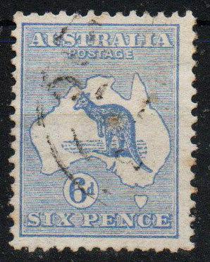 Australia 1913 6d Ultramarine SG9 Fine Used (1050)