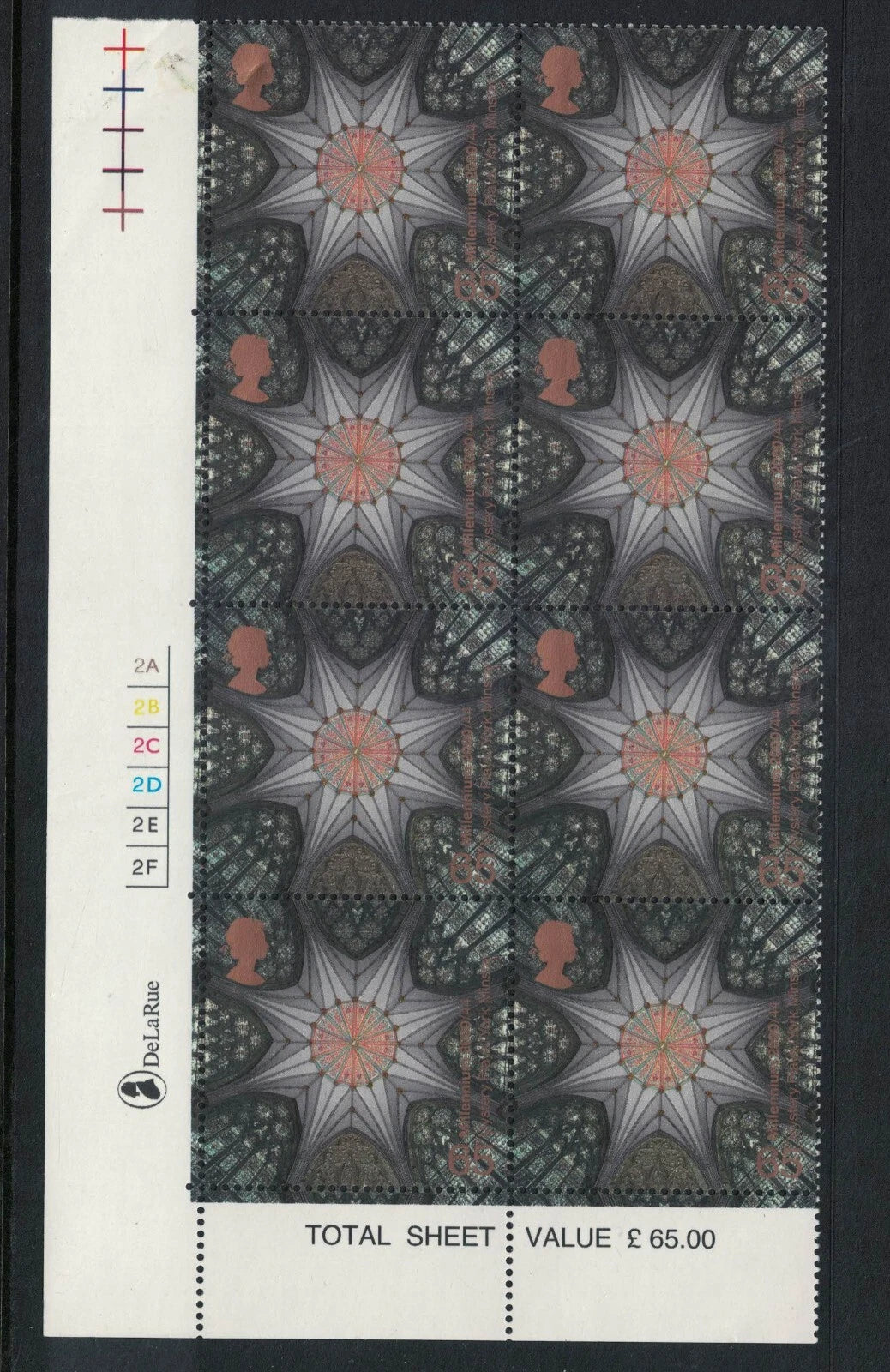 GB 2000 Spirit & Faith SG2170-03 Cyl Blocks of 8 Unmounted Mint (Ten54)