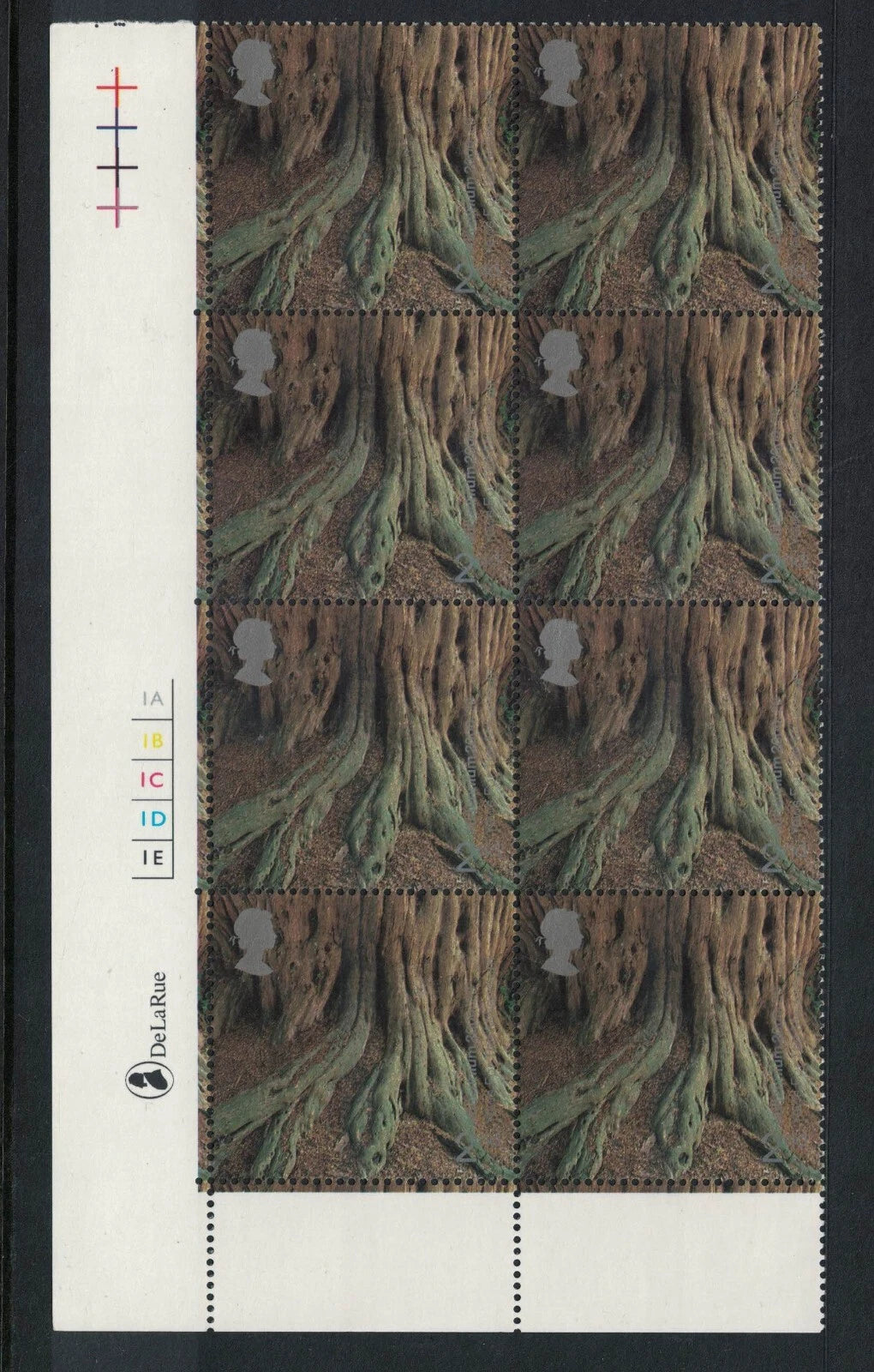 GB 2000 Tree & Leaf SG2156-59 Cyl Blocks of 8 Unmounted Mint (Ten56)