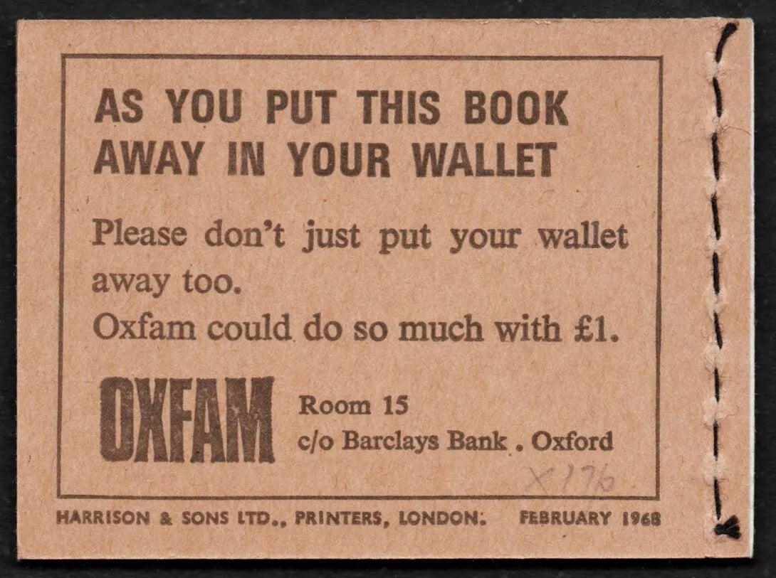 GB QEII SGX17p Feb 1968 10/- Phosphor Booklet Complete & Unmounted Mint (AM1105)