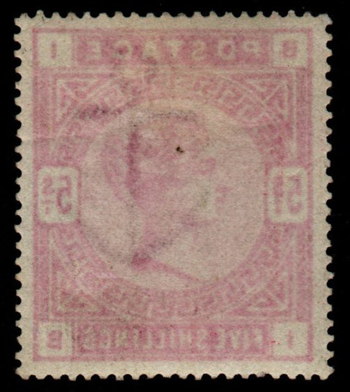 GB QV SG181 5/- Crimson. U/M but slight surface Rub above Head (AM1135)