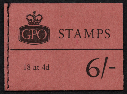 GB QEII  6/- Booklet SG QP29 2 Phos Bands Oct 1967 Complete & Mint