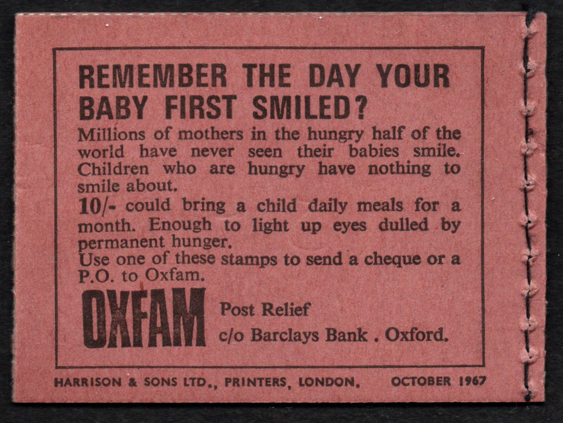 GB QEII  6/- Booklet SG QP29  2 Phos Bands  Oct 1967  Complete & Mint (AM1148)