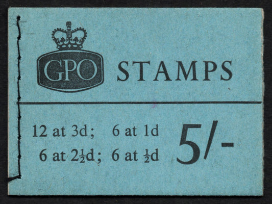 GB QEII  5/- Booklet SG H72p   Phos Bands  Jan 1965  Complete & Mint (AM1149)