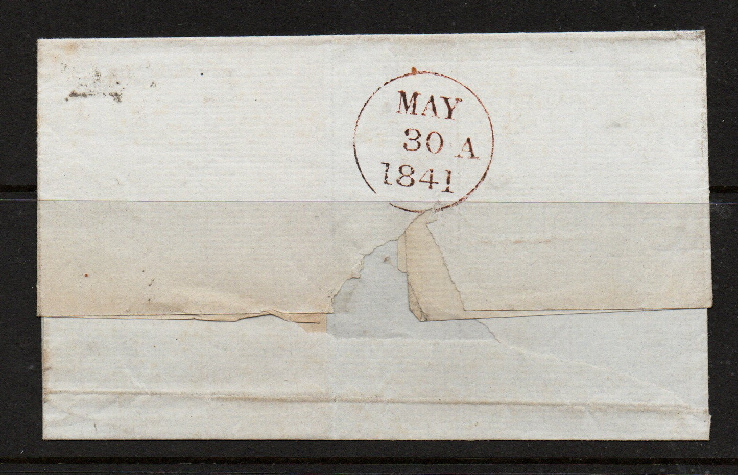 30th May 1841 Wrapper bearing SG8 Plate 11 Black M/C Good Used (AM1503)