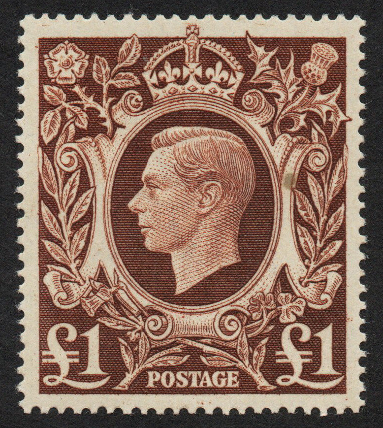 GB KGVI SG478c £1 Brown UNMOUNTED MINT
