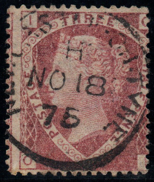 GB QV 1875 SG51 1½d Rose Red Plate 1 VFU with Steel CDS (AM607)