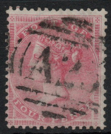 GB 1855-77 SG66 4d Rose Carmine Used in Malta