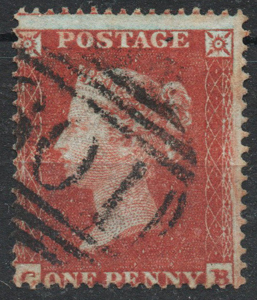c1854 SG8 1d Red Plate 192 C-B. C1 SC16 Fine Used