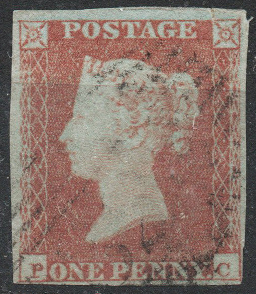 1841 SG8 1d Red Plate 113 P-C Fine Used. More details below (AM797)