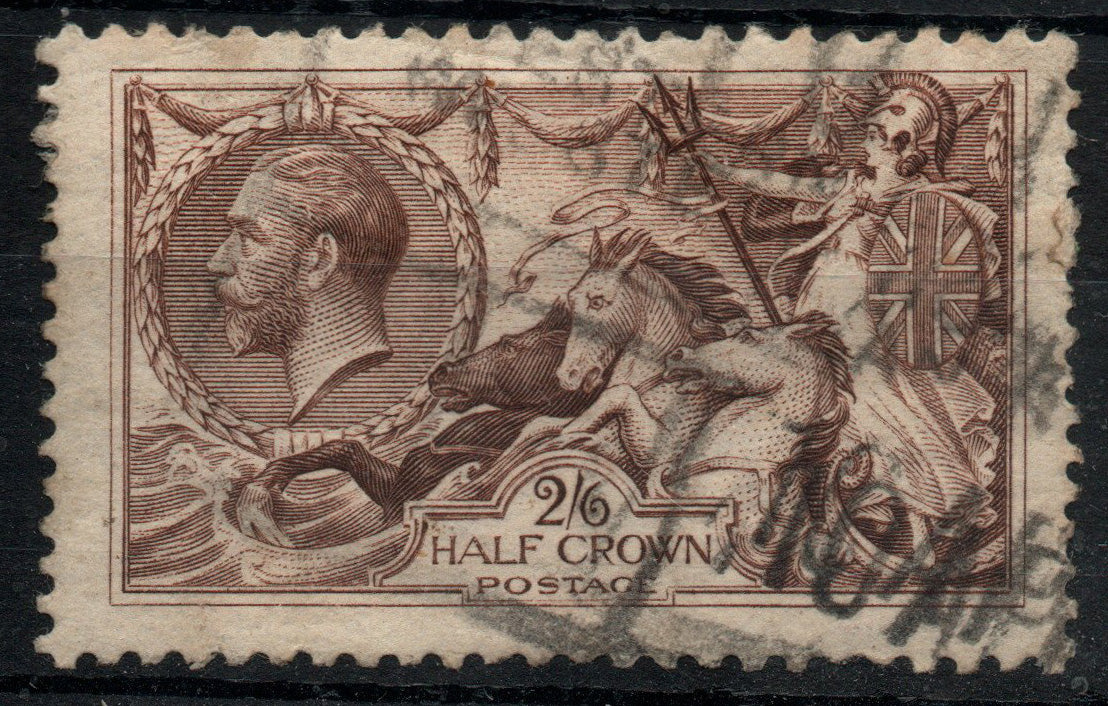 GB 1918 KGV SG415 2/6d Red Brown Good Used