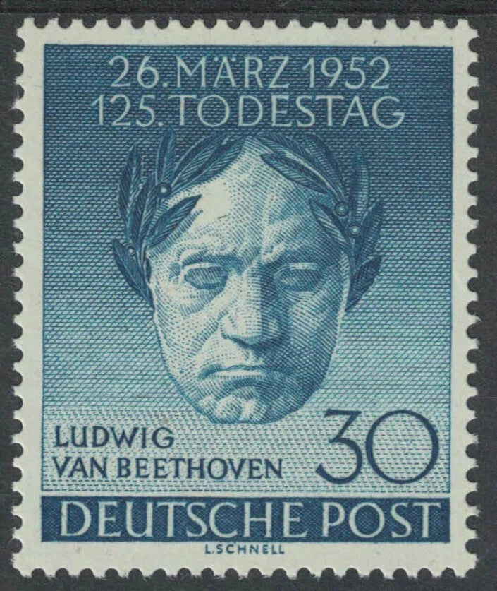 1952 Germany Berlin 125th Anniversary of Beethoven's Death SG B87 U/M