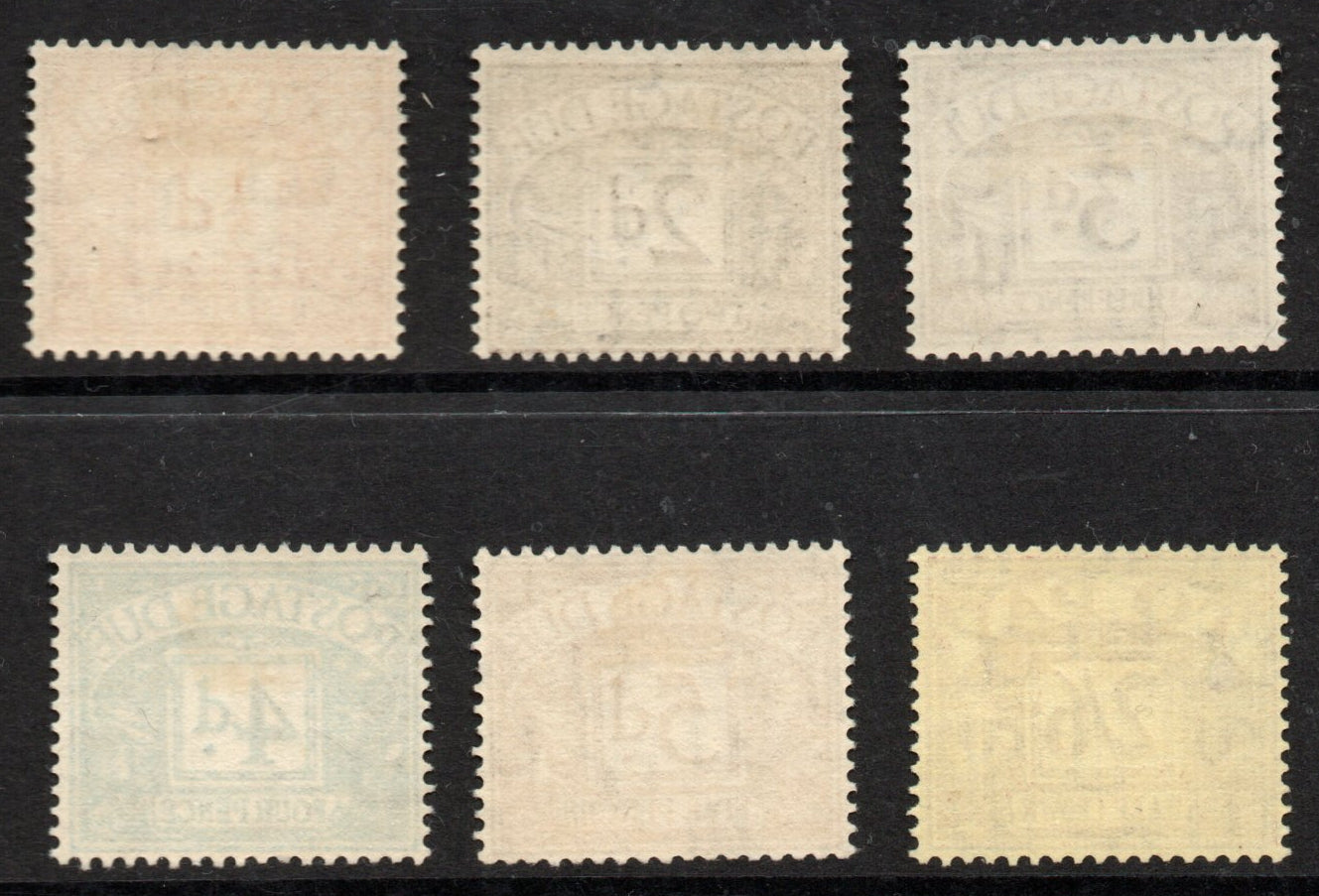 1954-55 SGD40-45 Tudor Crown Wmk Very Lightly Mounted Mint (BT154)