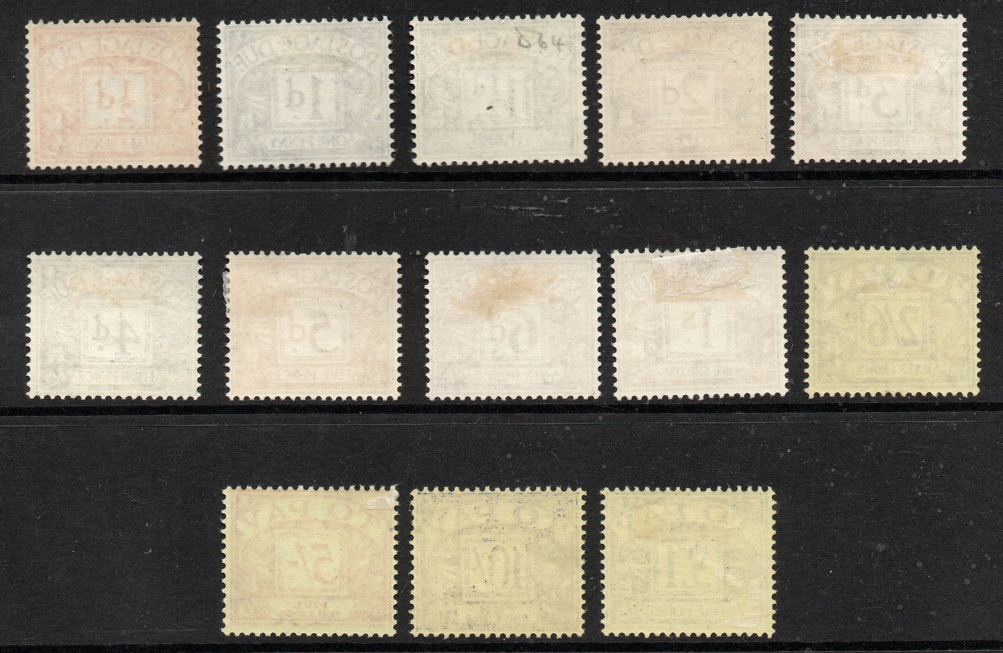 1959-63 SGD56-D68 Set of 13 Postage Dues Mult Crowns Wmk M/M