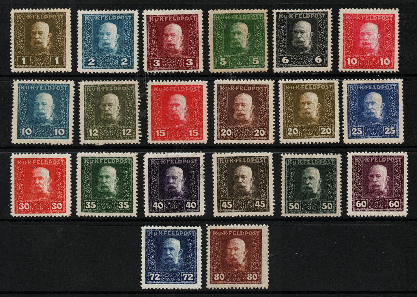 1918 Austrian Territories acquired by Italy. Military Post SG22-41 (M/M)