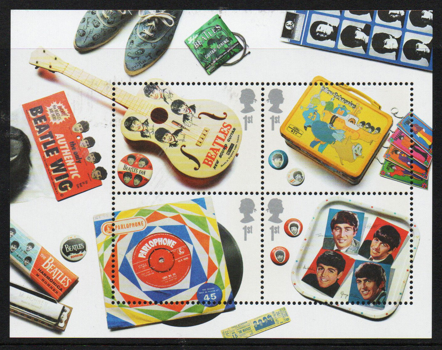 GB QEII 2007 Mini Sheet Beatles Memorabilia MS2692 MNH (FF026)