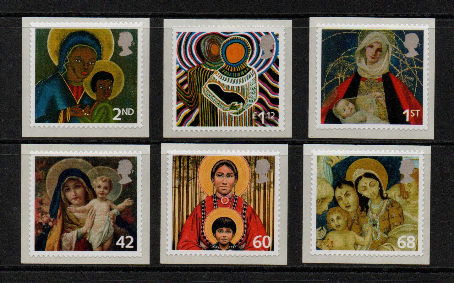 GB 2005 Xmas Christmas SG2582 - 87 S/A on original backing U/M MNH