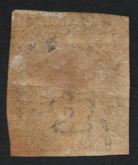 1840 1d Black SG2 Plate 8 P-C, Red Cancellation More details below... (G016)