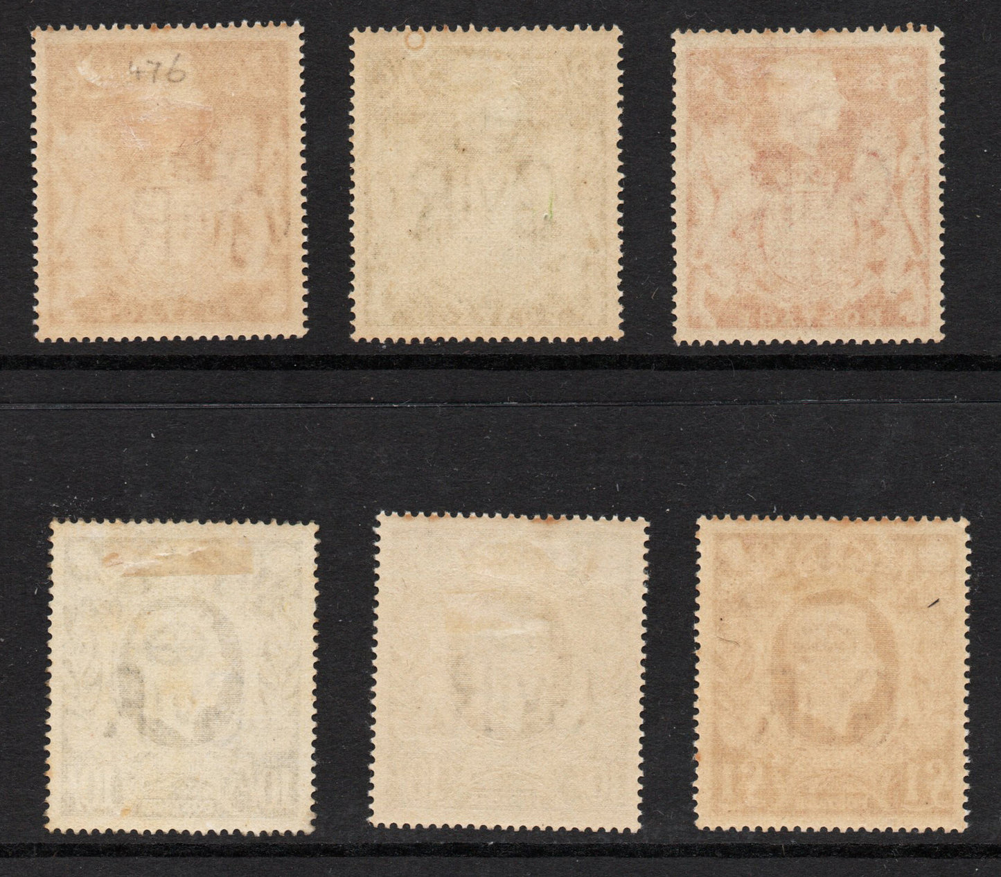 1936-48 GB KGVI SG476-78c Set Very Lightly Mounted Mint (HX1)