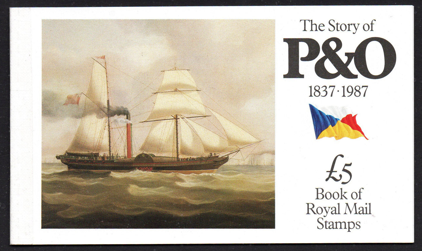 GB 1987 DX8 The Story of P & O Prestige Booklet Complete and Mint