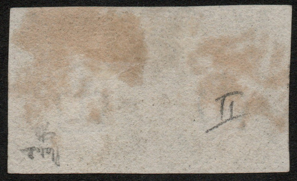 GB 1840 Line Engraved SG1 1d Black Plate 2 State 1 AS14 Horizontal Pair NI-NJ 4 Margins (LPS12)