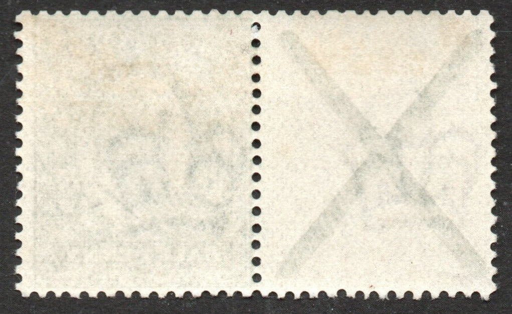 GB KEVII SG267a St Edwards Crown Pair Imp Crown Wmk Barely perceptible hinge (LPS141)