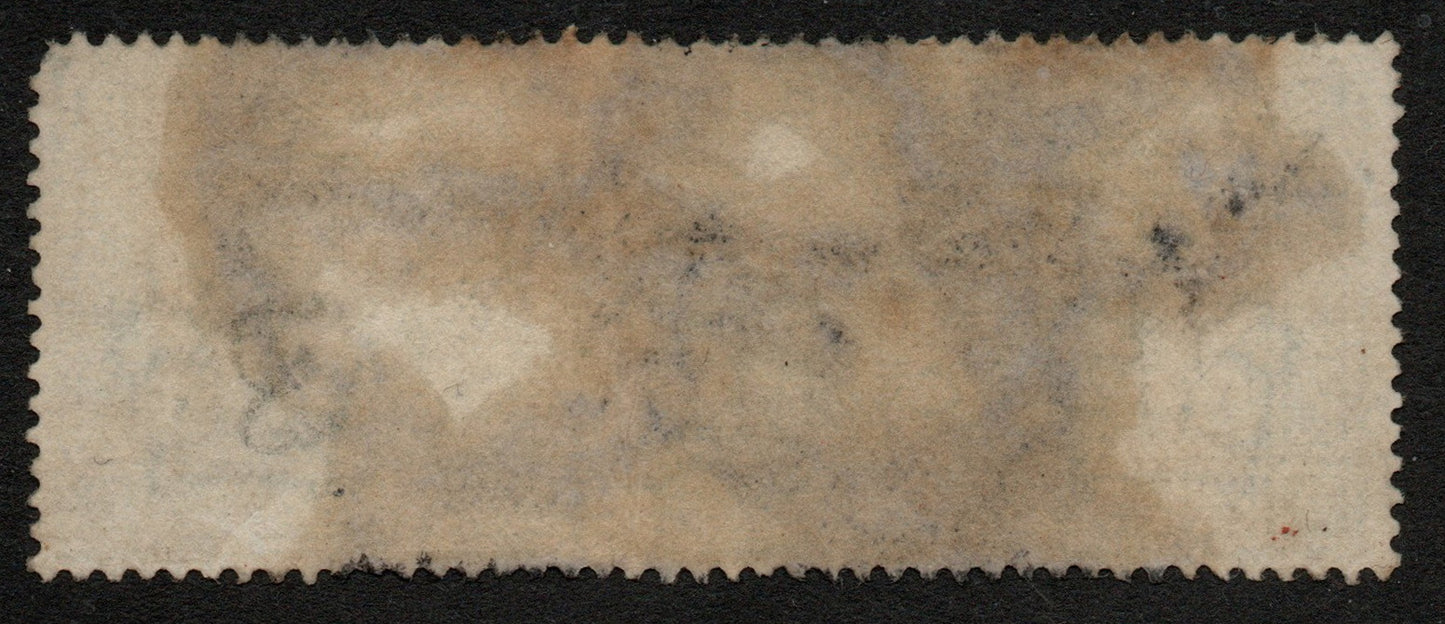 1891 GB QV SG212 £1 Green R - C Imperial Crown Wmk. Heavy Cancellation SPACEFILLER (LPS18)