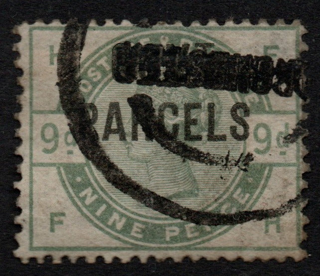 GB 1883-86 Surface Printed SGO63 9d Dull Green Govt Parcels
