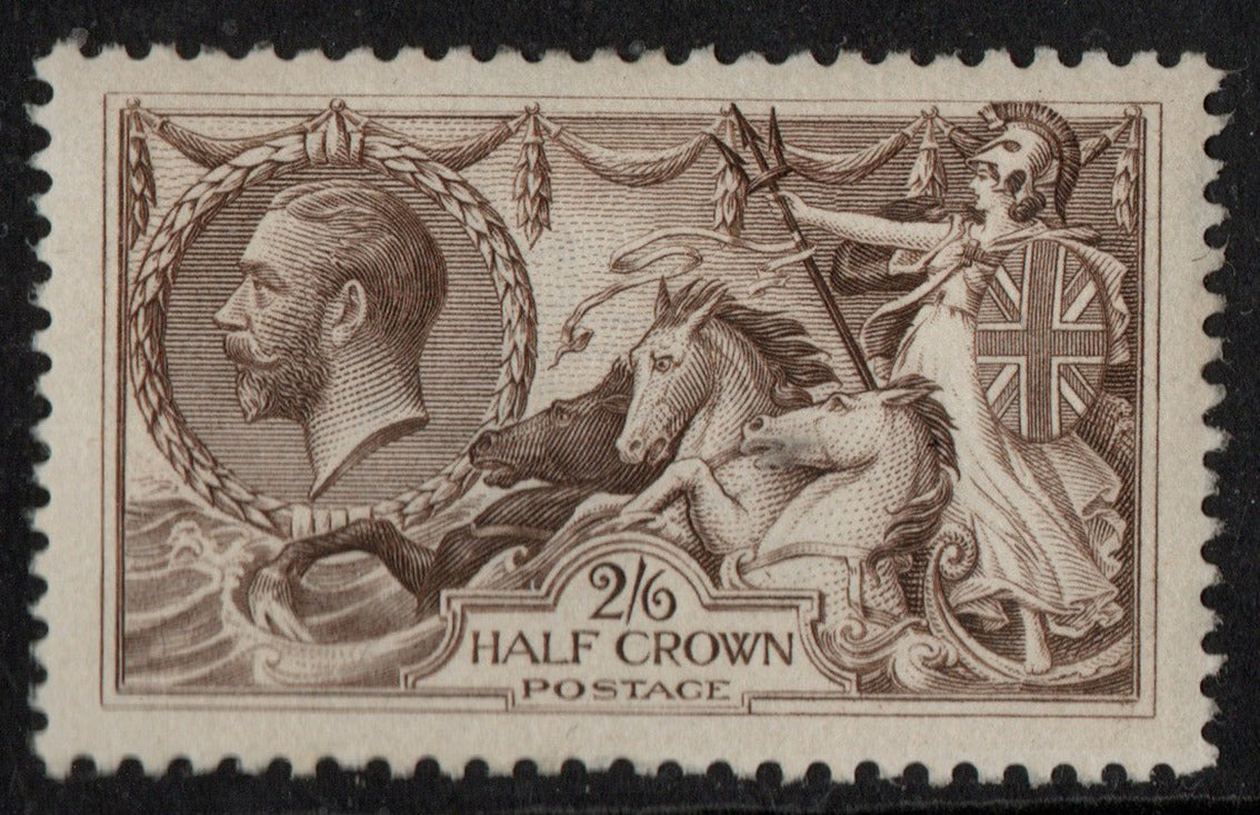GB 1913 KGV SG400 2/6d Sepia Brown "Seahorse" So LMM could be U/M