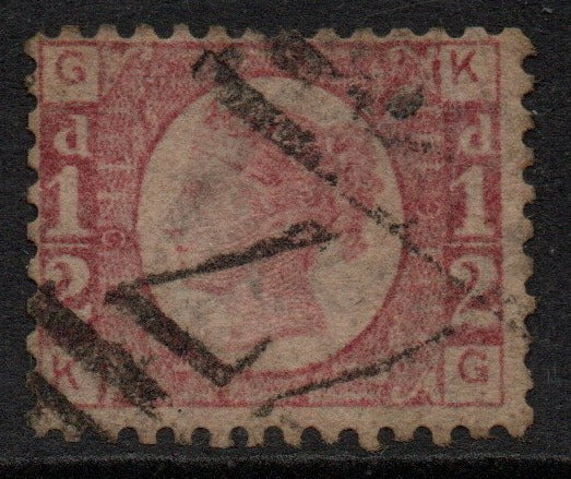 GB 1870 Line Engraved SG48/49 ½d Bantam Plate 9