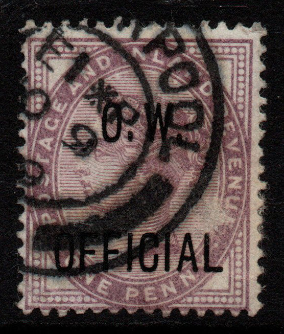 GB QV SGO33 1d Office of Works Official (MA017)
