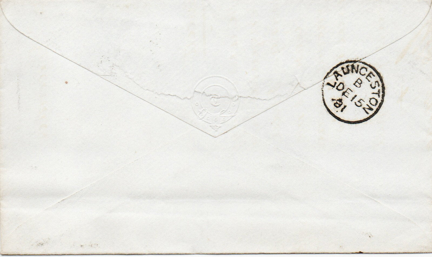1881 GB Envelope Bideford to Launceston bearing SG170 (14dots) Penny Lilac