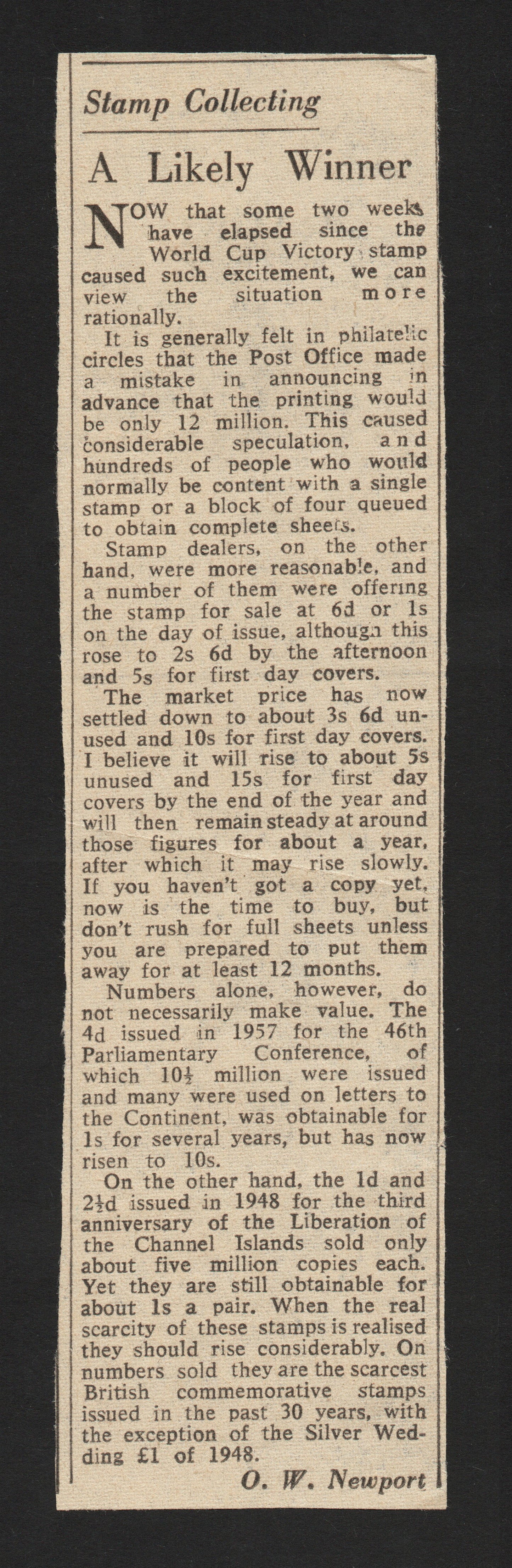 GB 1966 SG693 4d England Winners Full Sheet U/M MNH Possible minor splitting (MEL1)