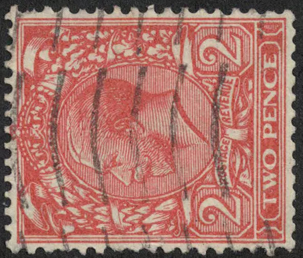 1926 GB KGV 2d Orange Watermark Sideways SG421b FU (RW299) (533)