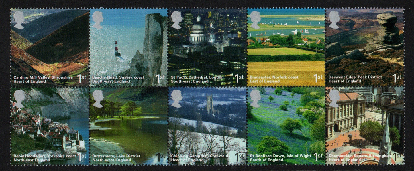 Great Britain 2006 A British Journey, England SG2597-2606 Se-Tenant set of 10