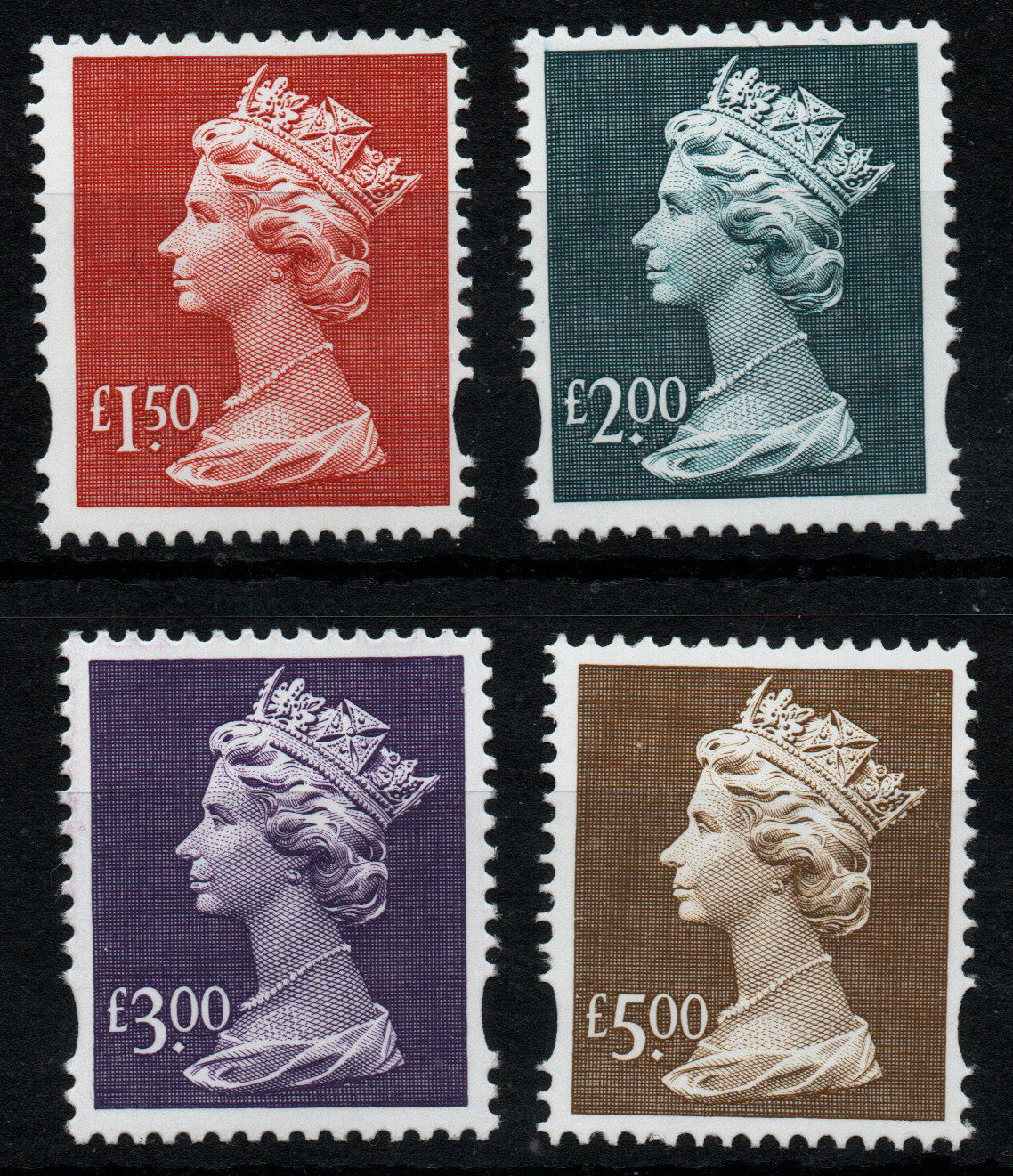 GB QE II, 1999 High Value, Definitives, SG Y1800-Y1803 Unmounted Mint MNH