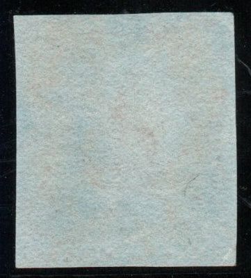 GB QV 1841 SG8p Spec BS31xb 1d Red-Brown Plate 101 Blue Numeral 4 margins (TT427)