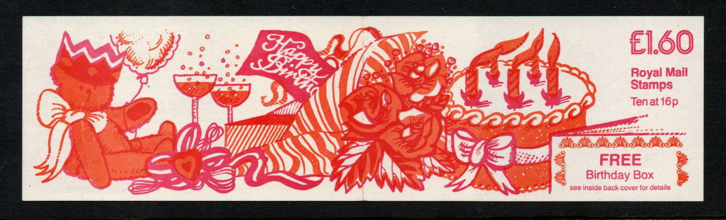 GB 1983 £1.60 Booklet FS1Aa Corrected Rate Good Perfs Unmounted Mint (AM1248)