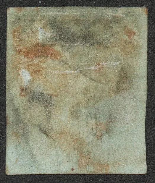 1853 France SG42 "Louis Napoleon" VFU Stamp Olive Green 1c 4 Good Margins (TT147)