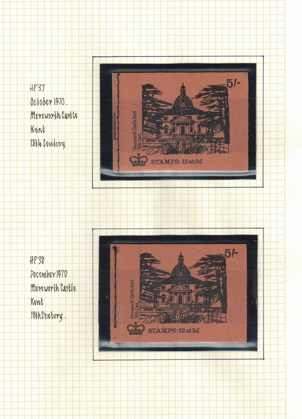 1968-70 QEII Booklets HP26-HP38 Full set of 13. Well presented. U/M. Will be sent on pages as shown