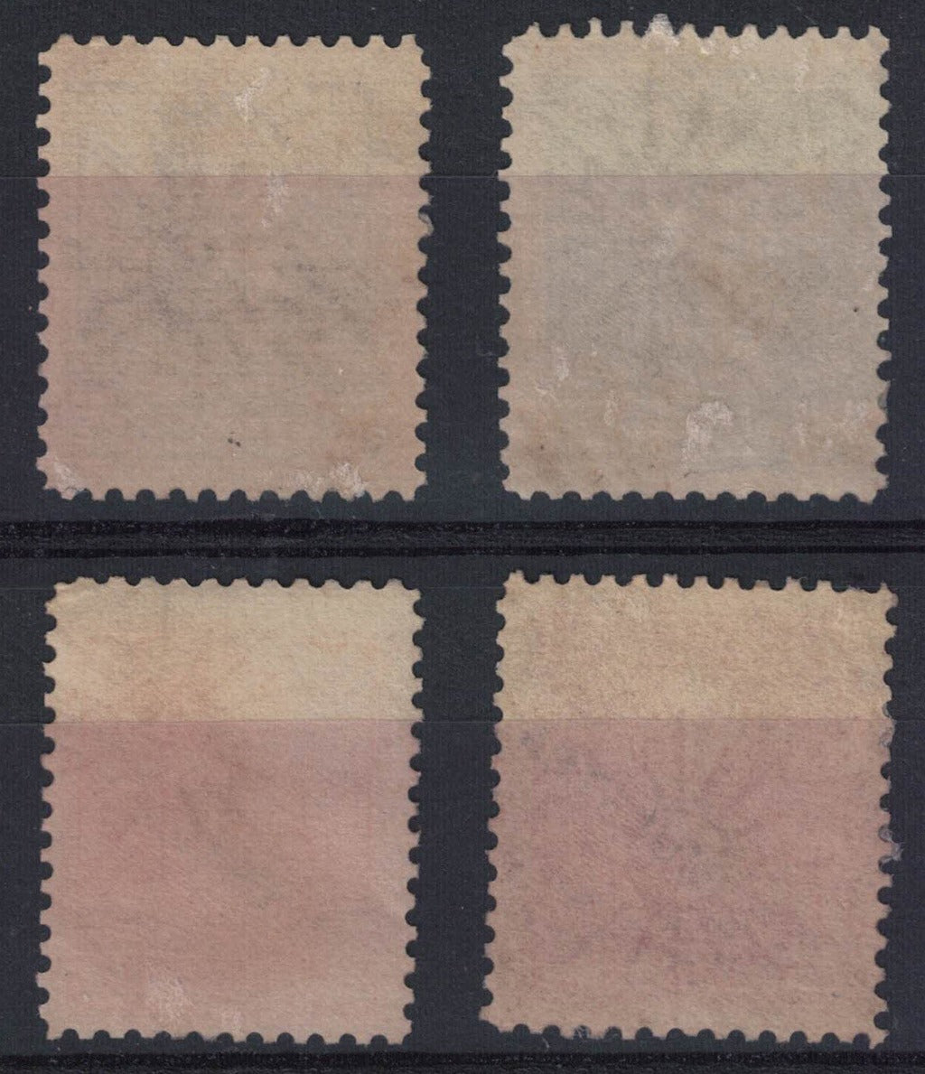 1892-95 Argentina SC# 92,94,95 & 96 Overprinted MUESTRA (Sample) Sun Watermark MNG