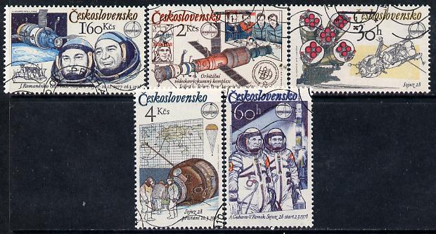Czechoslovakia 1979 Soviet-Czech Space Flight set of 5 cto used, SG 2449-53, Mi 2488-92*