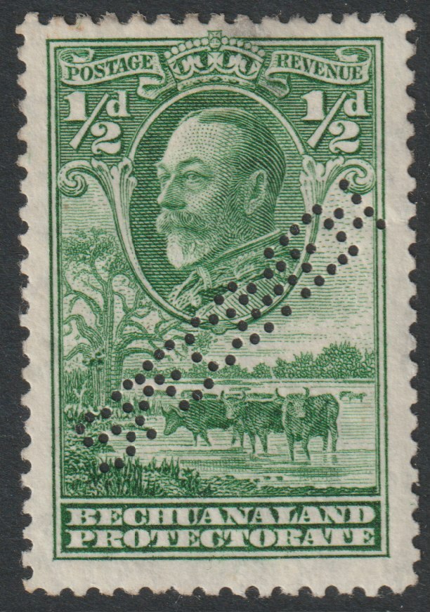 Bechuanaland 1932 KG5 Baobab Tree 1/2d perforated SPECIMEN with gum and just over 400 produced SG 99s