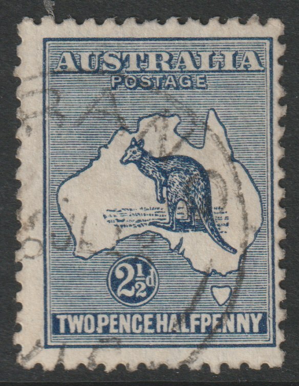 Australia 1913 Roo 2.5d,indigo good used, SG4