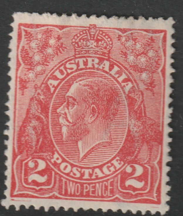 Australia 1918 KG5 2d bright rose-scarlet mounted mint, SG63