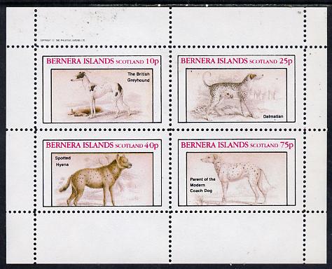 Bernera 1982 Dogs perf,set of 4 values (10p to 75p) unmounted mint