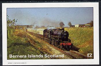 Bernera 1982 Steam Locos #05 imperf deluxe sheet (£2 value) unmounted mint